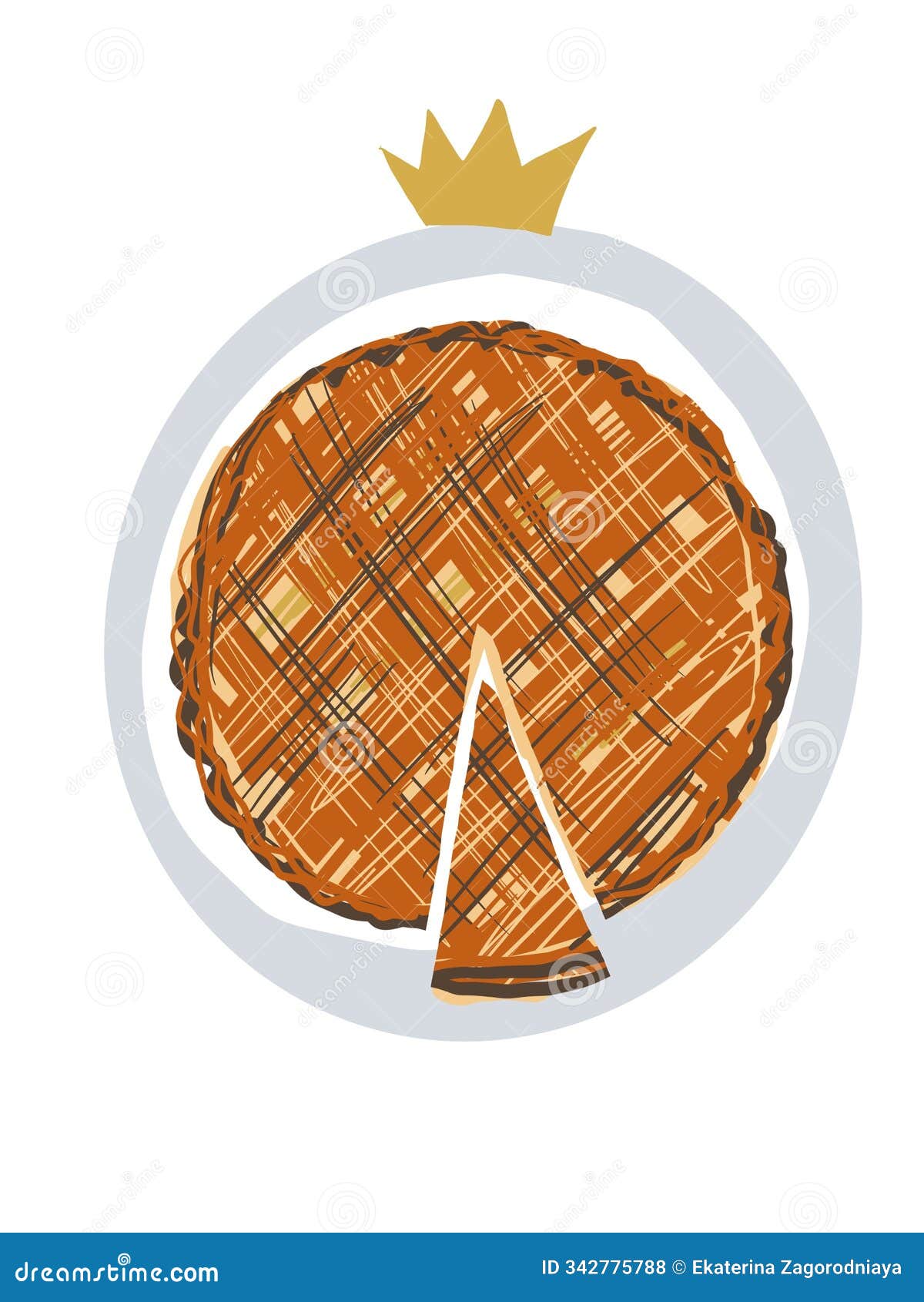  âgalette des rois with crownâ â epiphany tradition